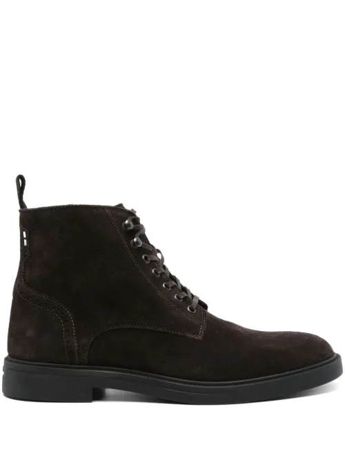 BOSS bottines en daim - Marron - BOSS - Modalova