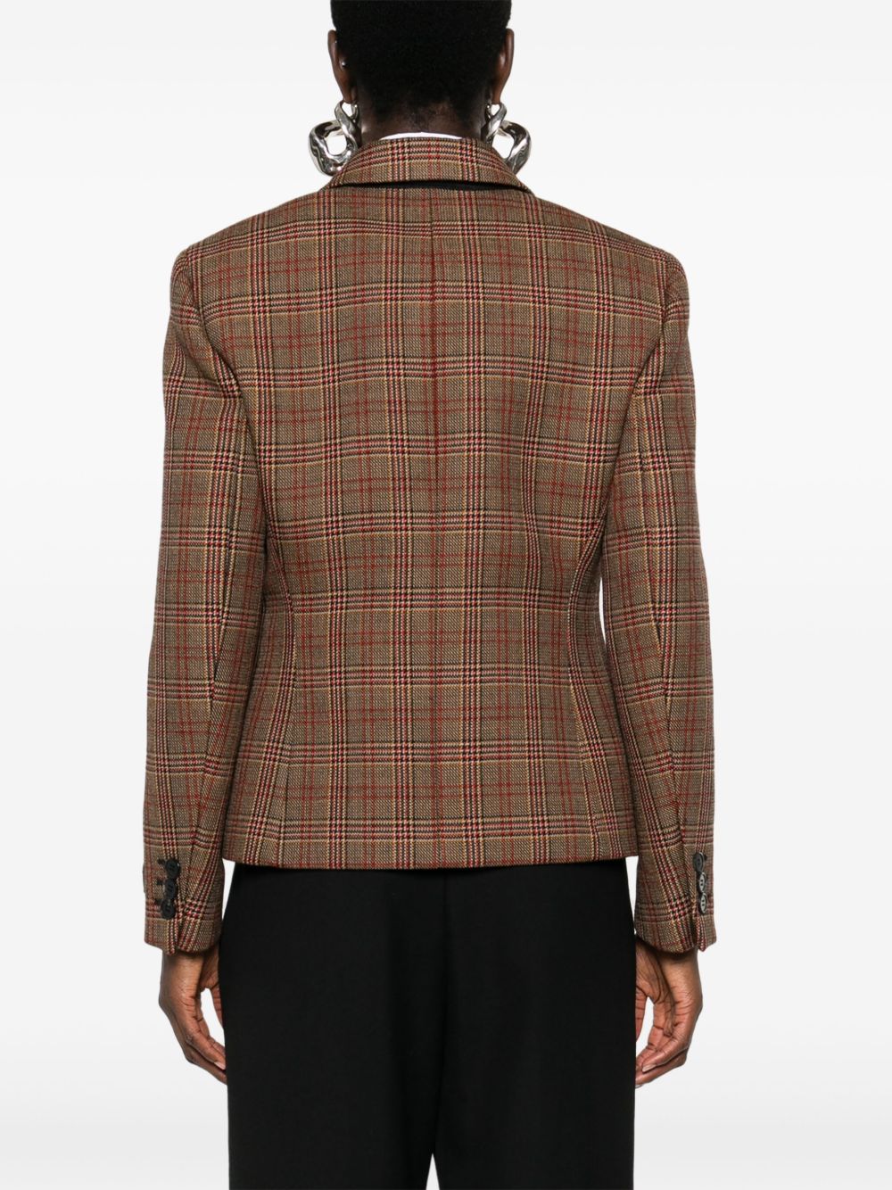 Cheap Marni plaid-check blazer Women