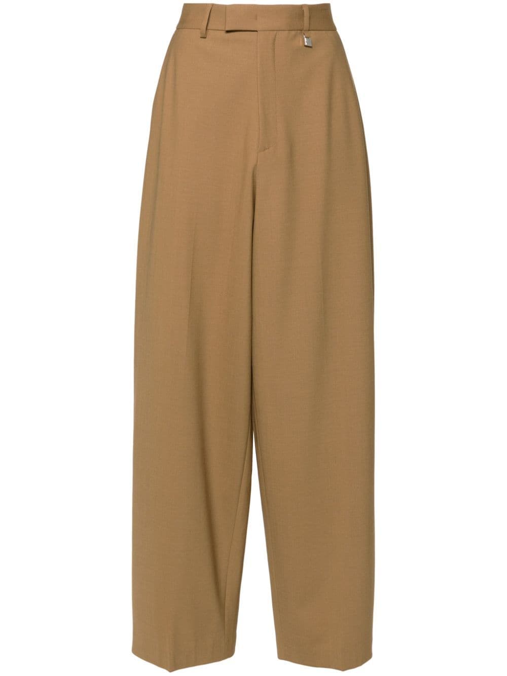 Shop Giuseppe Di Morabito Logo-charm Trousers In Brown