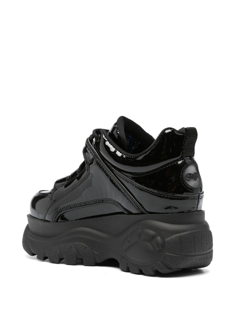 Shop Buffalo Classic Low Chunky-sole Sneakers In Black