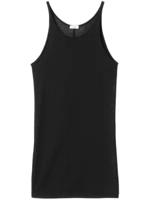 【BASERANGE】HEART TANK/BLACK Heart Tank in Black | Fine organic cotton rib | en | Baserange