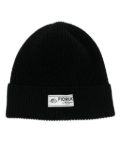 Fiorucci logo beanie - Black