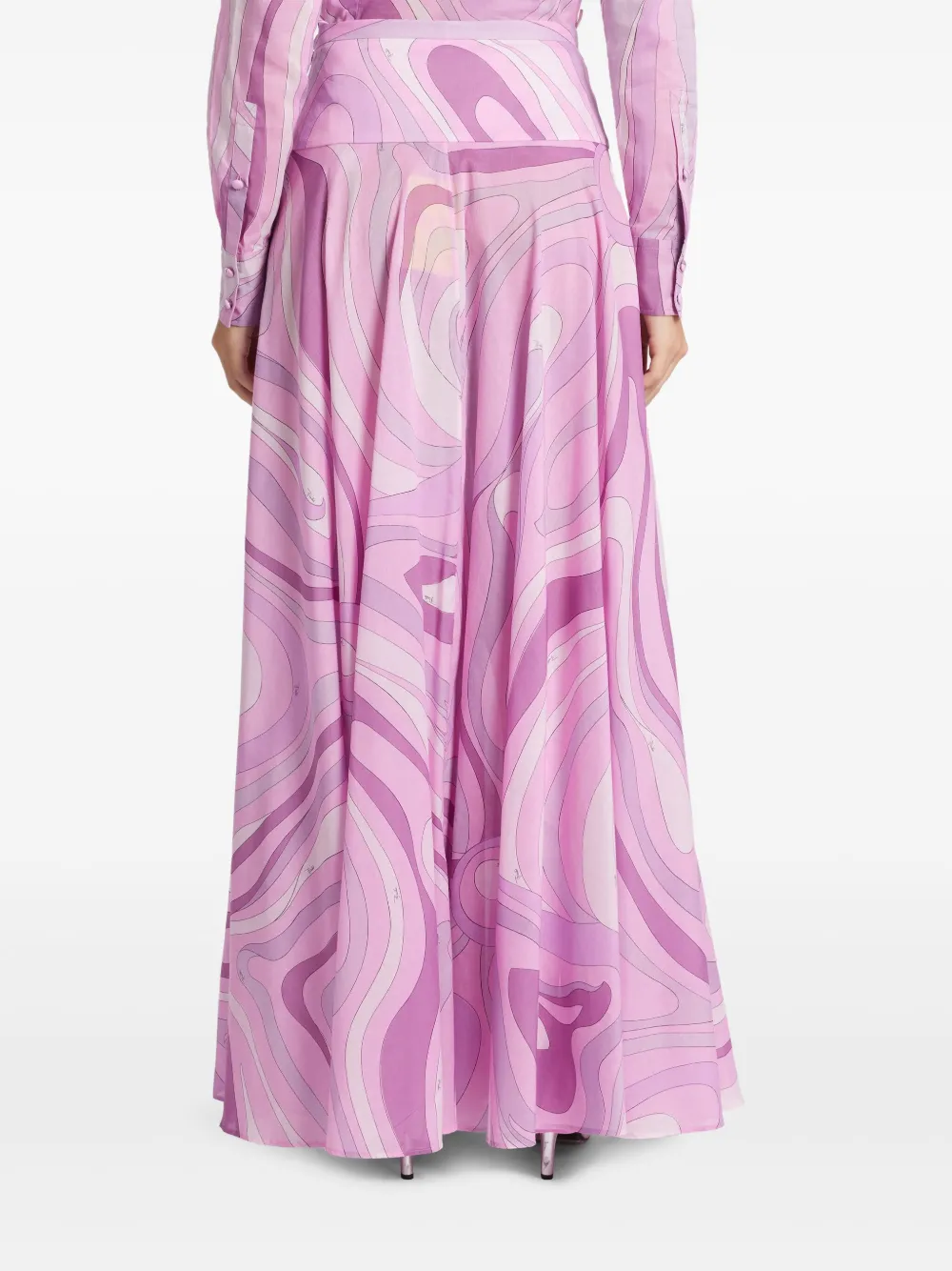 PUCCI Maxi-rok met print Roze