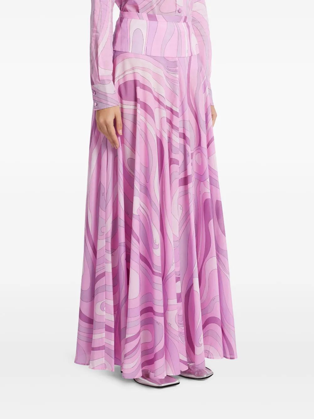 PUCCI Maxi-rok met print Roze