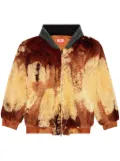 Diesel S-Depla fleece bomber jacket - Brown