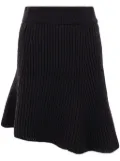 sacai Ribbed-knit skirt - Black