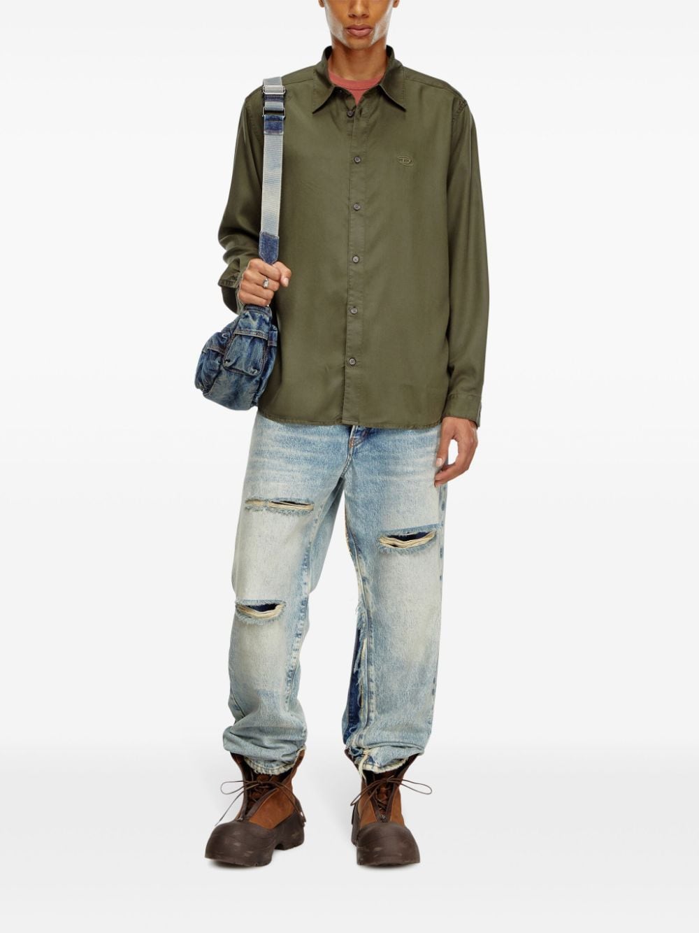 Diesel S-Simply-C shirt - Groen