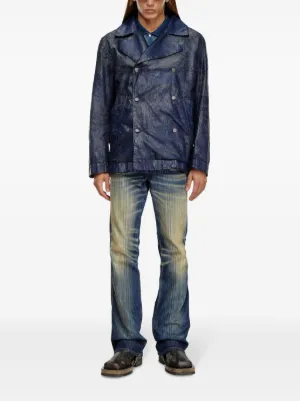 Diesel フーデッド デニムジャケット | ブルー | FARFETCH JP
