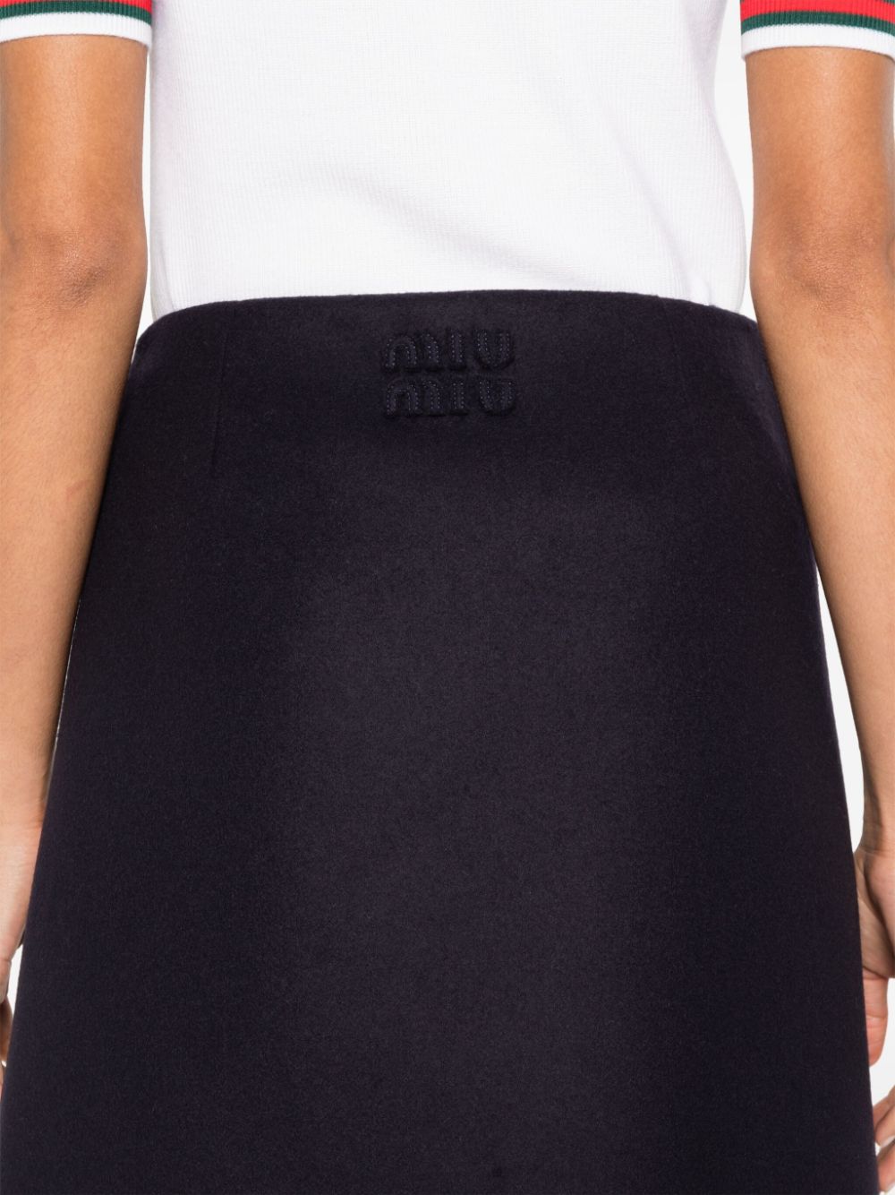 Miu Miu virgin-wool mini skirt Women