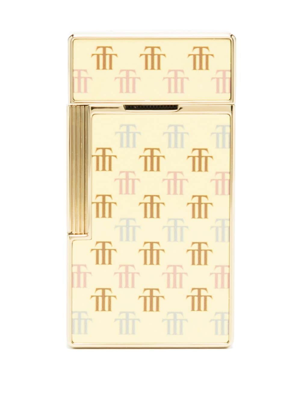 Shop St Dupont Biggy Lighter In Yellow