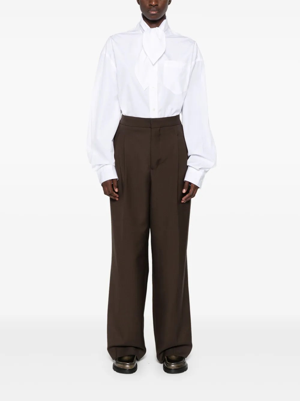 AMI Paris katoenen shirt Wit