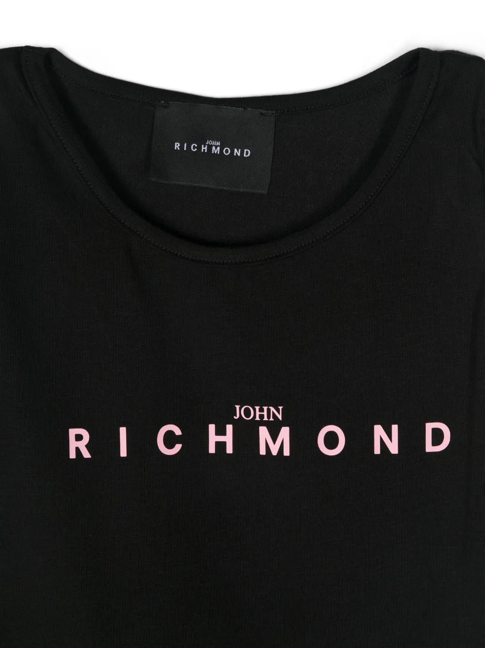 John Richmond Junior Jurk verfraaid met logo Zwart