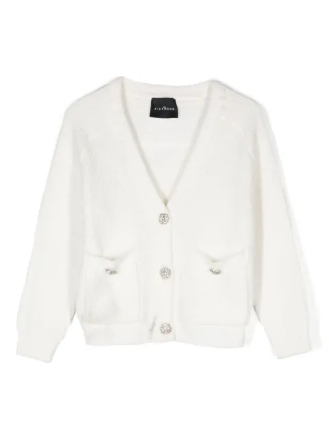 John Richmond Junior crystal-button cardigan