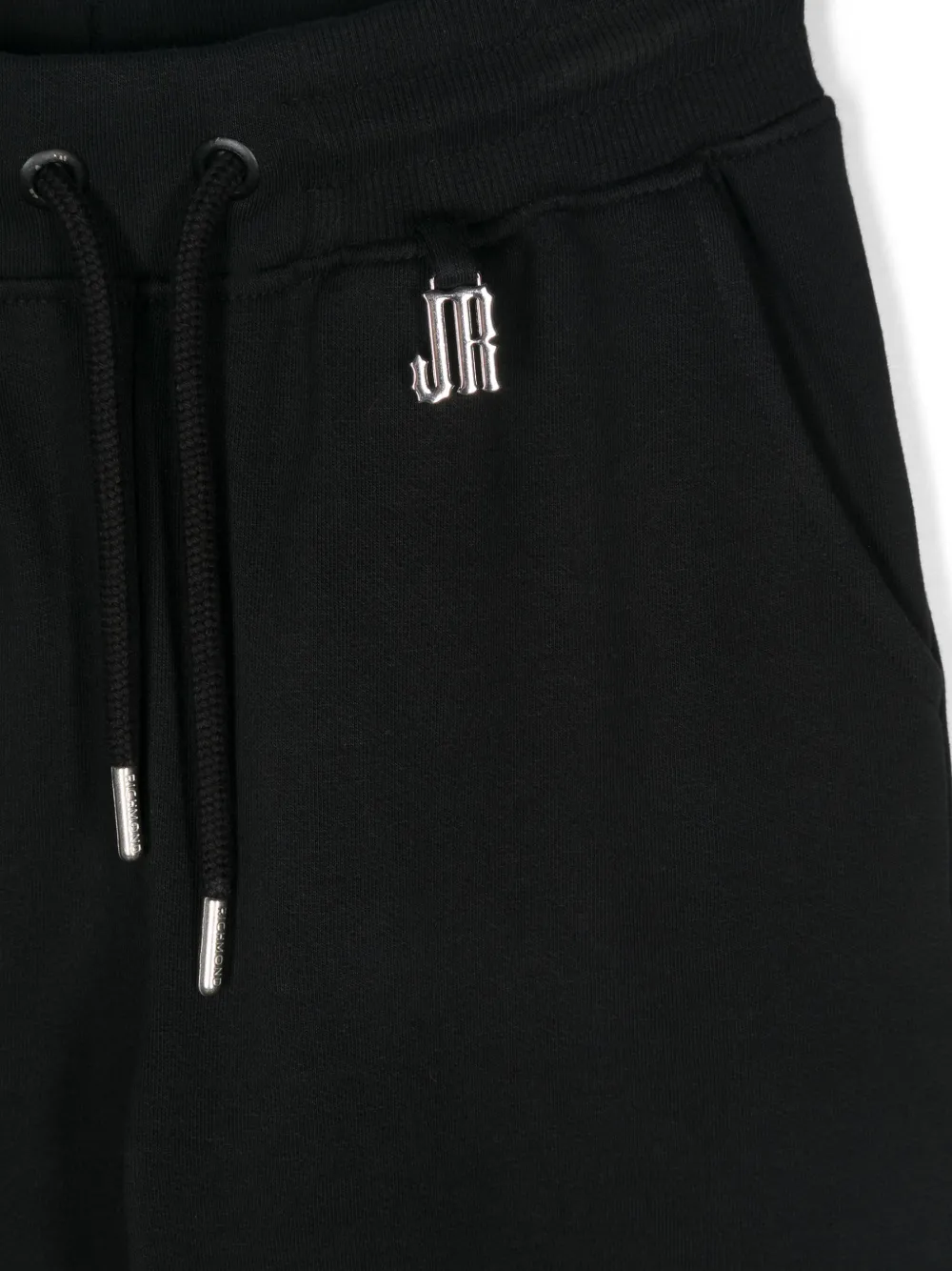 John Richmond Junior Broek met geborduurd logo Zwart