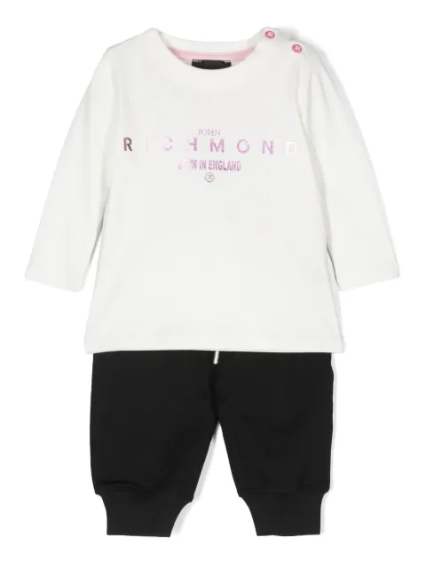 John Richmond Junior logo-print jersey tracksuit