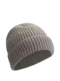 Doriani Cashmere ribbed-knit beanie - Neutrals