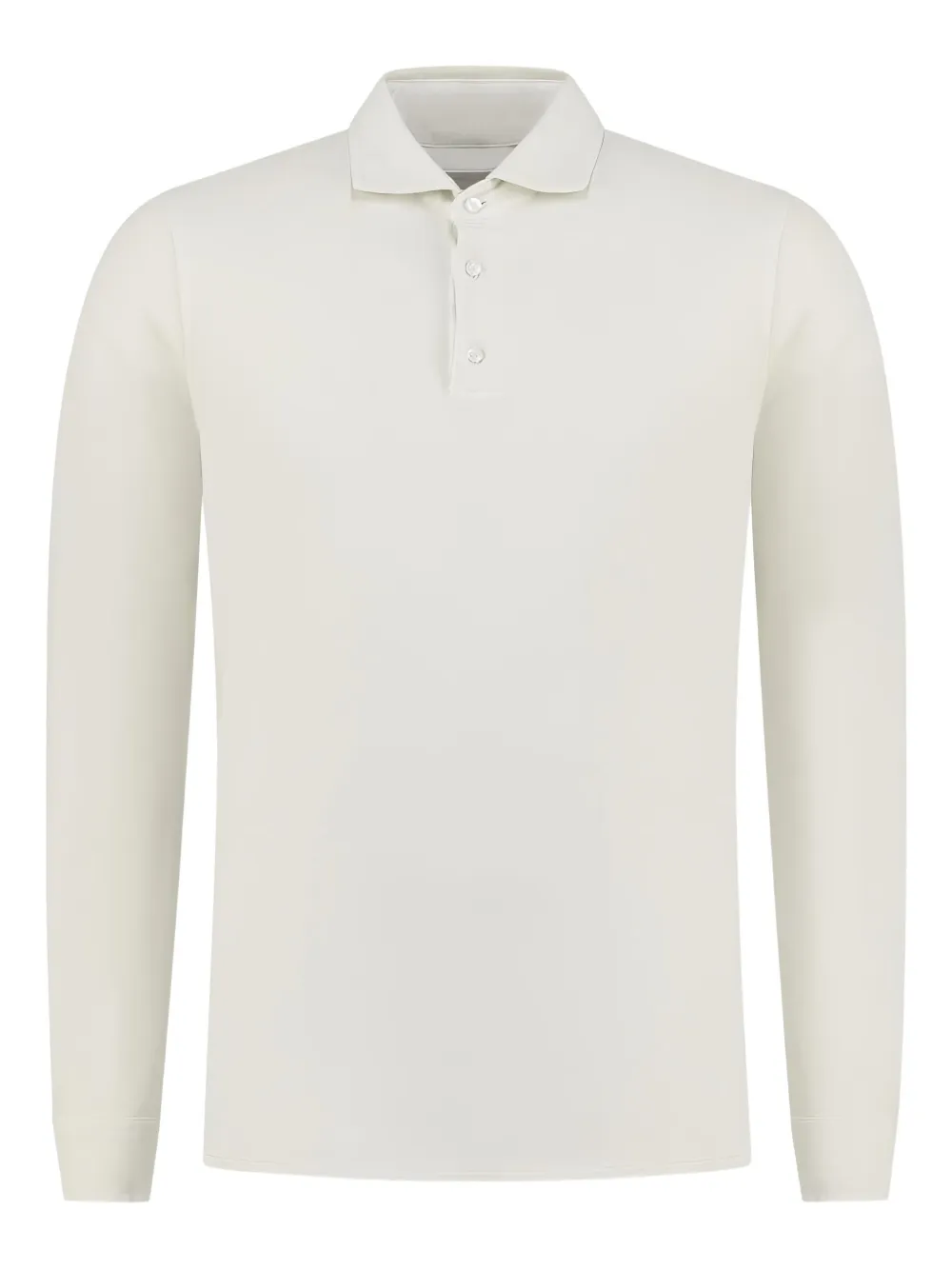 Doriani Cashmere long-sleeve polo shirt - Toni neutri