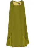 Marchesa embellished cape gown dress - Green