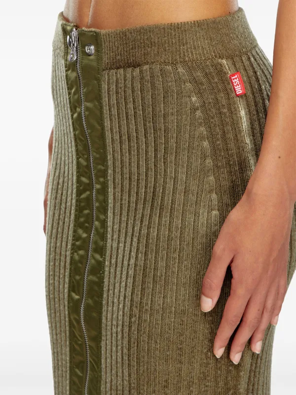 DIESEL>>ディーゼル M-Asi ミディ スカート Diesel M-Asi スカート | グリーン | FARFETCH JP