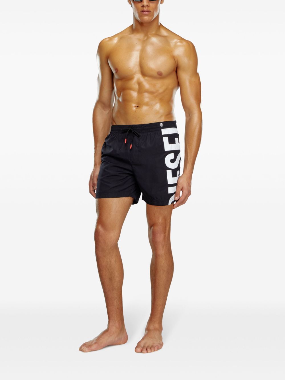 Shop Diesel Bmbx-rio-41 Swim Shorts In Black