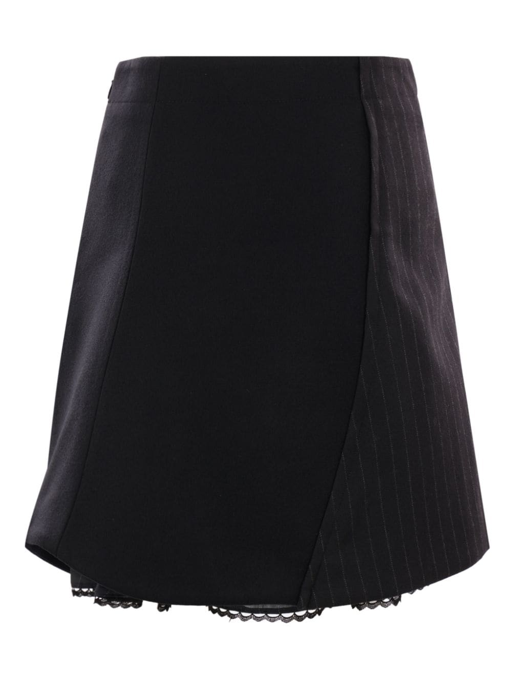 Sacai side-slit skirt - Zwart