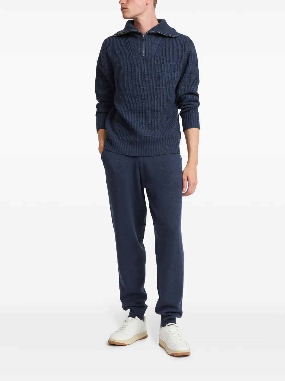 Yves Salomon Gebreide trainingsbroek - Blauw