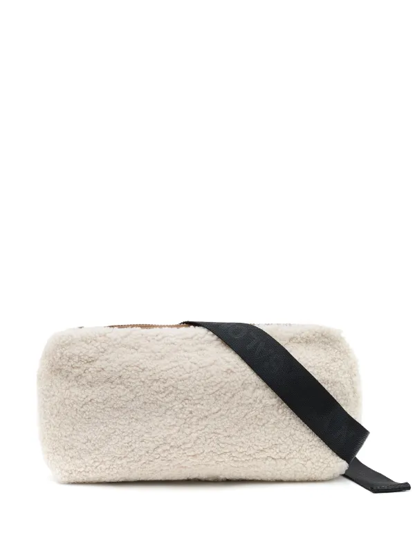 Yves Salomon Panelled Belt Bag in White