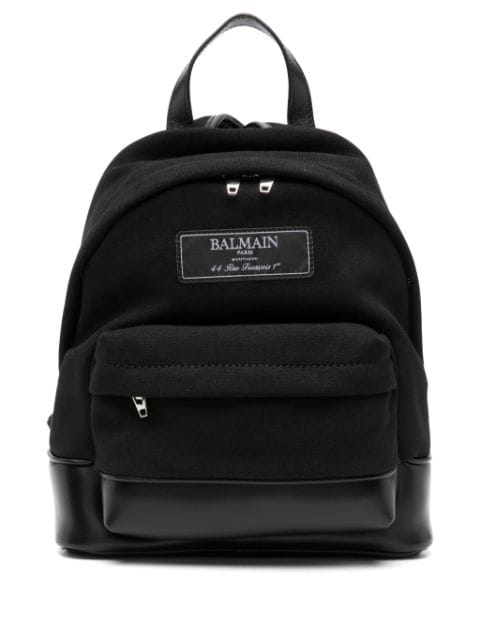 Balmain Kids logo-patch backpack