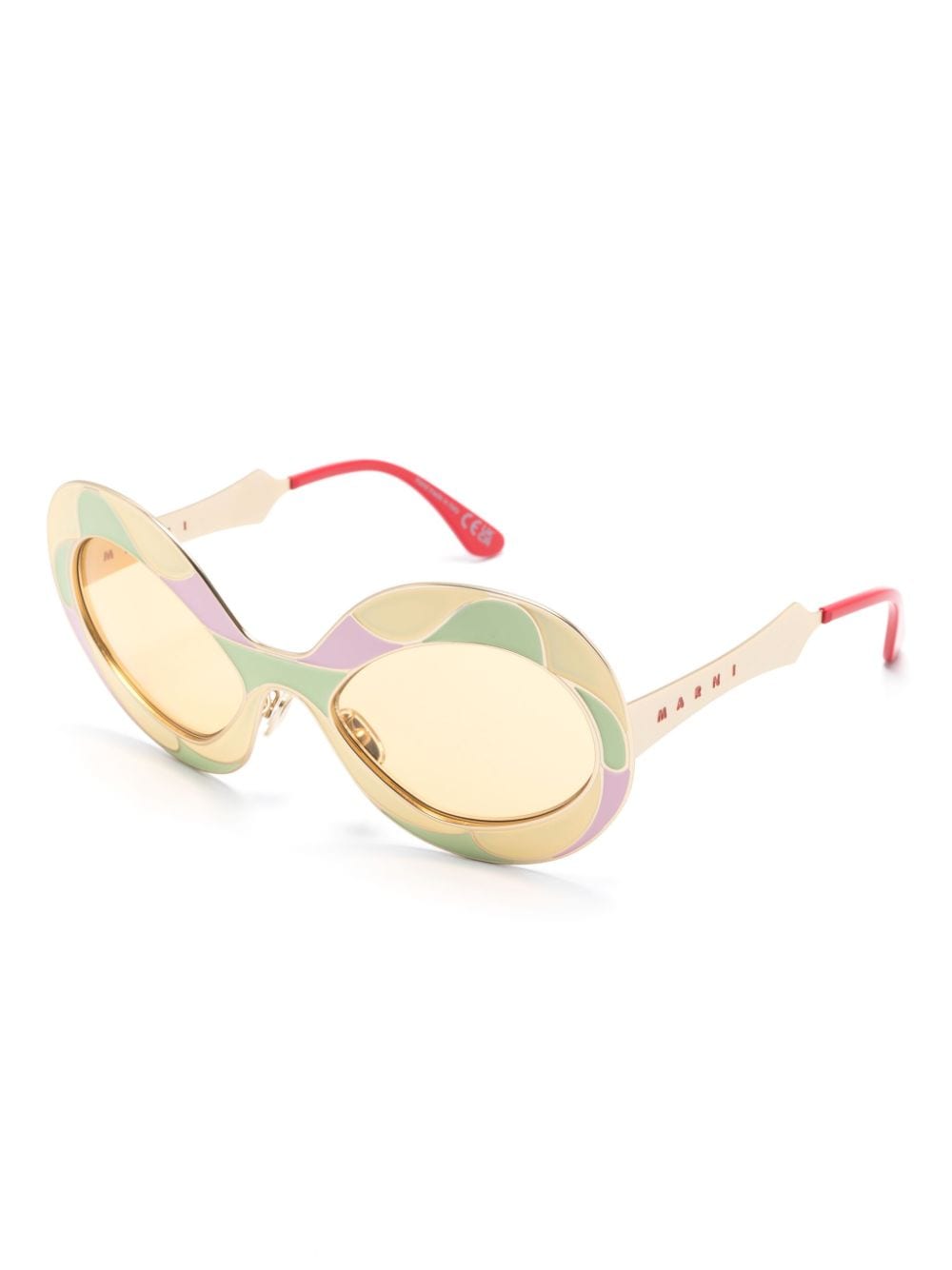 Marni Eyewear Vaso Land of Revelations zonnebril - Goud