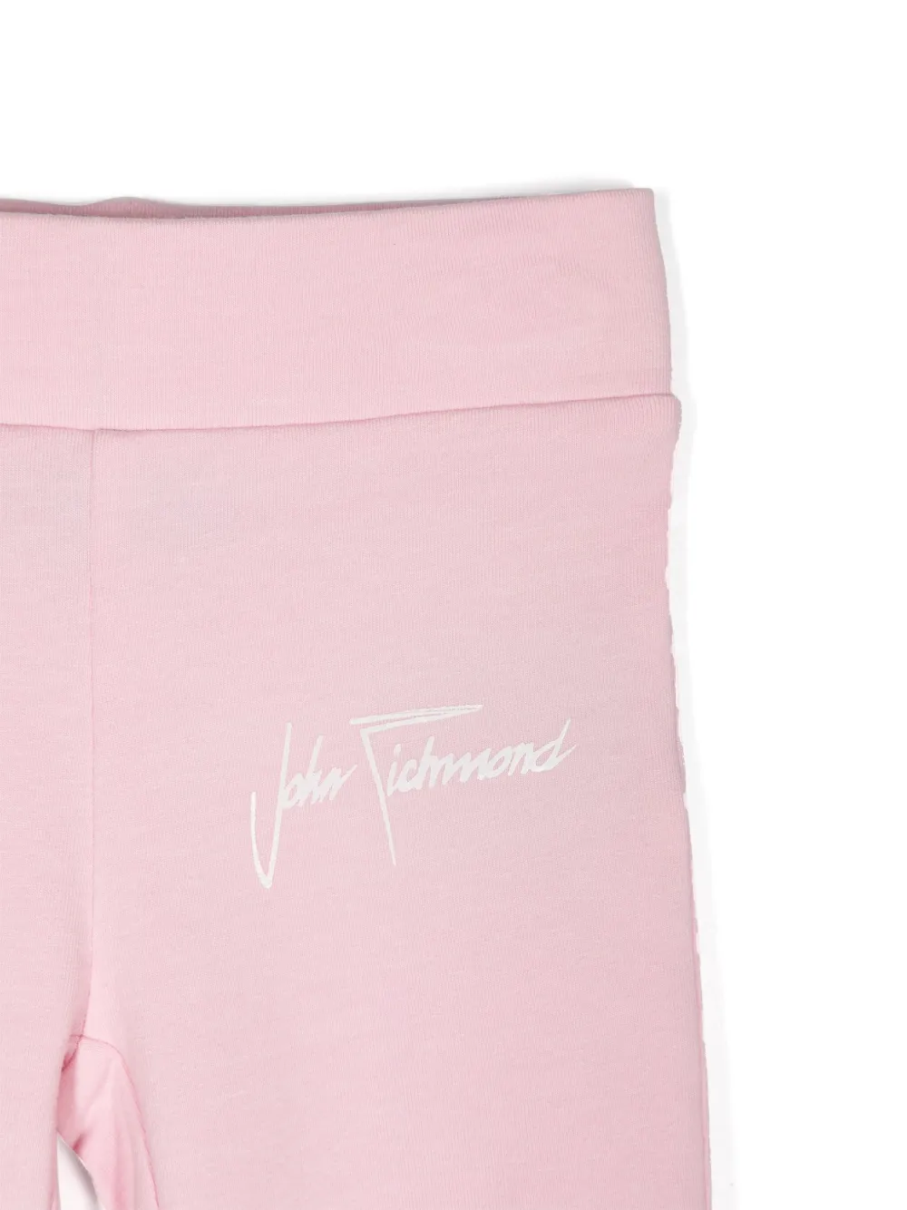 John Richmond Junior Jersey trainingspak met logoprint Wit