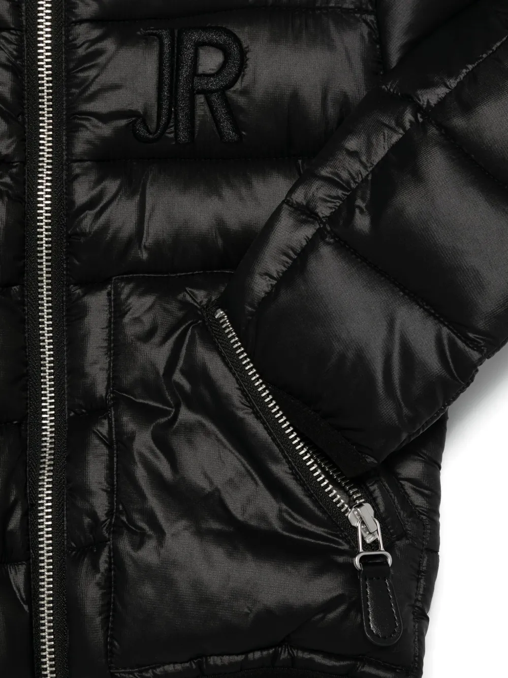 John Richmond Junior Logo-embroidered Jacket In Black