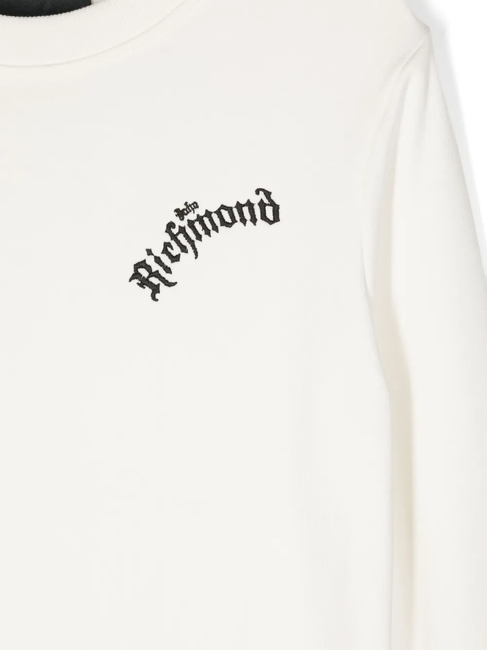 John Richmond Junior Trui met geborduurd logo Wit