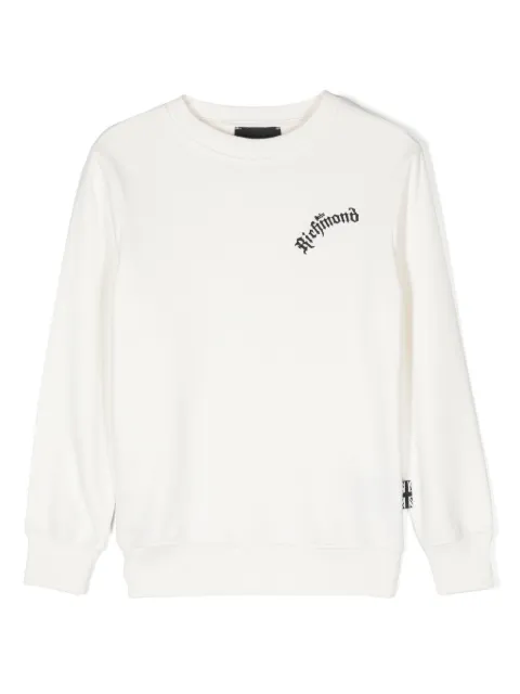 John Richmond Junior logo-embroidered sweater