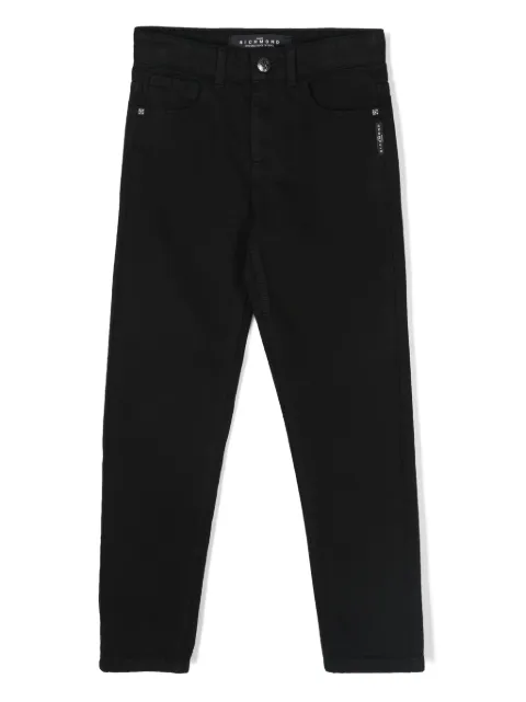 John Richmond Junior logo-print tapered jeans