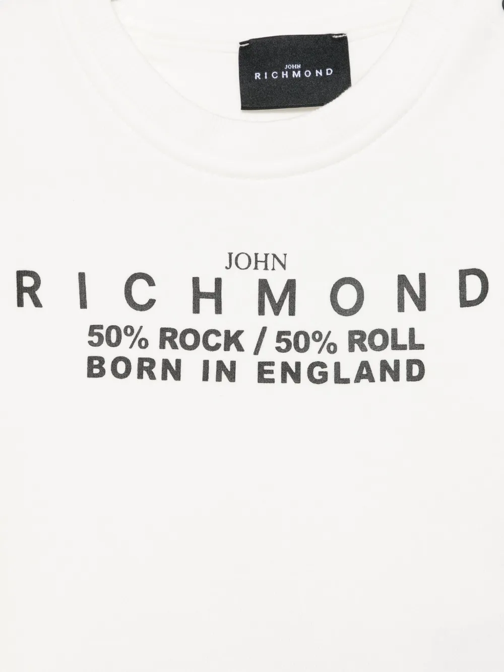 John Richmond Junior Sweater met logoprint Wit