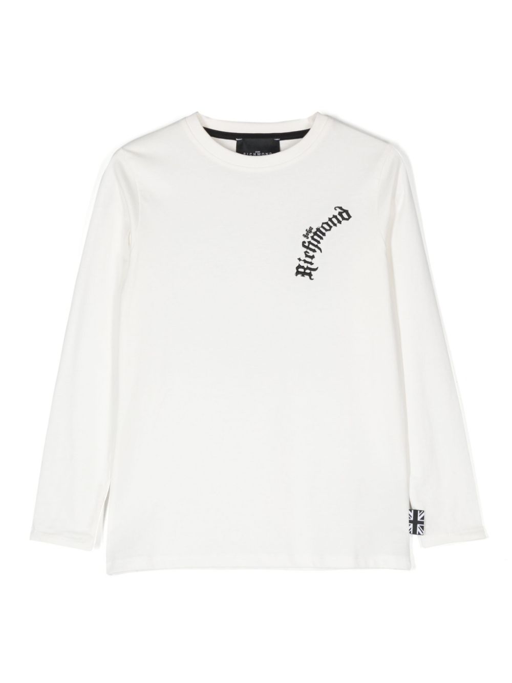 John Richmond Junior logo-embroidered T-shirt - White