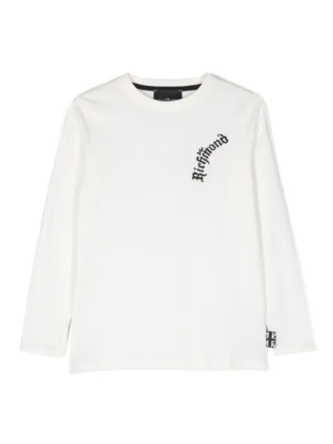 John Richmond Junior logo-embroidered T-shirt