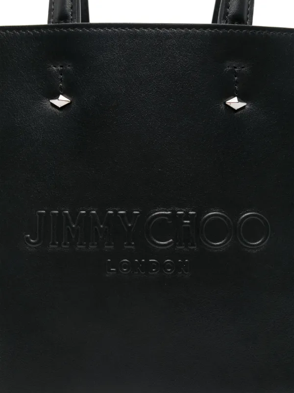 Jimmy Choo★ Small Lenny Logo Embossed Tote Bag送関込 DRAWSTRINGTOTELZKP_001463_BACK