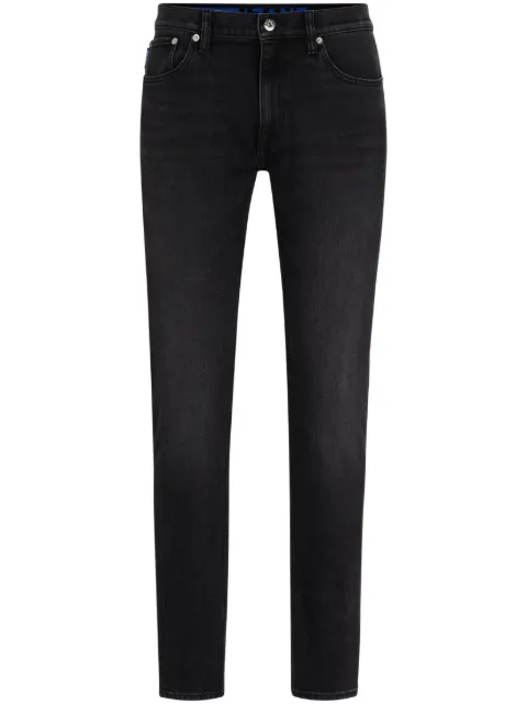 HUGO stonewashed slim-cut jeans