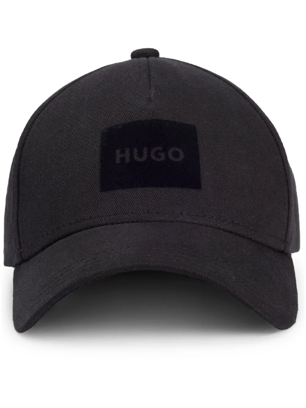 HUGO Pet met logo-applicatie Zwart