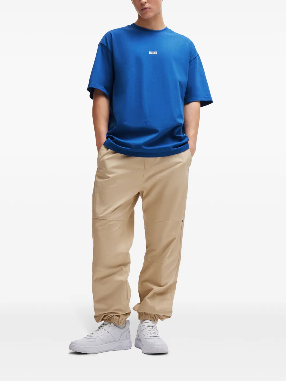 HUGO Camiseta com estampa de logo | Camisetas | Image 2