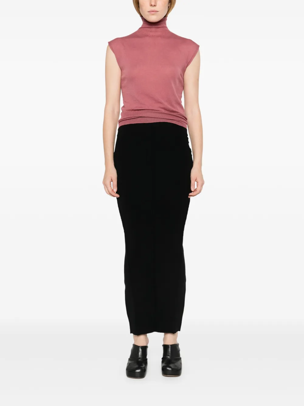 rickowens Rick Owens Pillar maxi-rok - Zwart