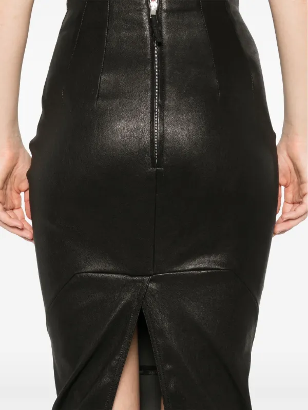Rick Owens Dirt Pillar Maxi Skirt | Black | FARFETCH
