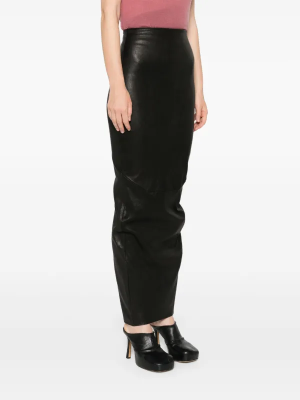 【正規店出品】RICK OWENS RO02B6344 LGW PILLAR LEATHER SKIRT 正規店出品】RICK OWENS RO02B6344 LGW PILLAR LEATHER SKIRT