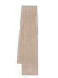 N.Peal cable ribbed scarf - Neutrals