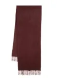 N.Peal large woven scarf - Red