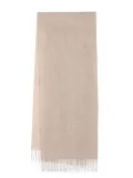 N.Peal Large Woven scarf - Neutrals