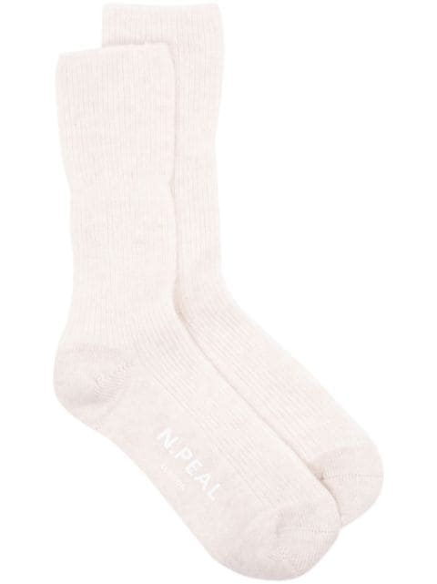 N.Peal Rib Bed Socks