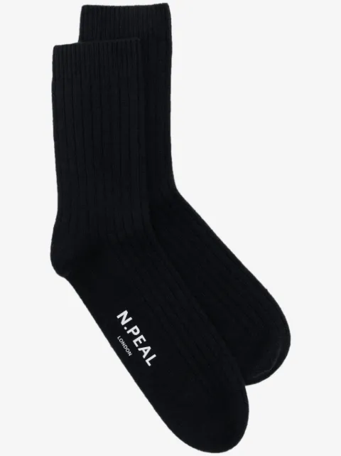 N.Peal ribbed cashmere socks