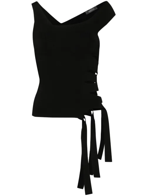 Mugler haut en maille - Noir - Mugler - Modalova